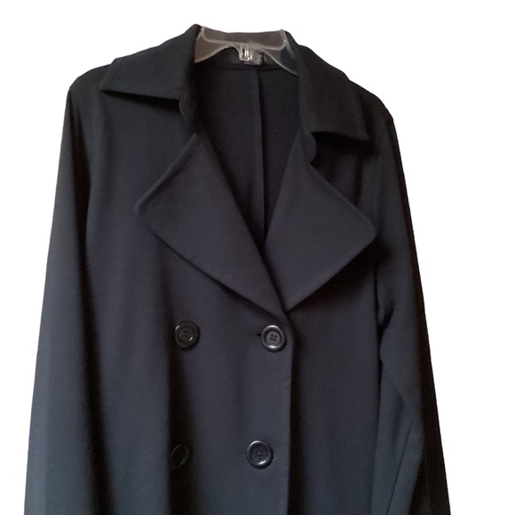Sandra & Andre ladies black coat, size 1X - Picture 1 of 7